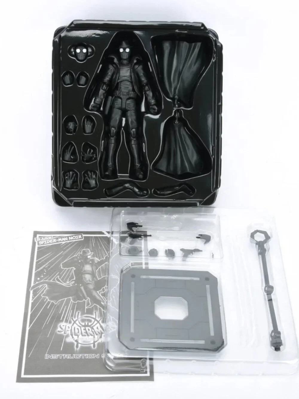 Spider-Man Action Figure Into The Spider Verse Spiderman Noir SV-Action Toy Gift